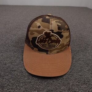 Luke Combs Hat Cap Snap Back Mens One Size Brown Camo Mesh Trucker Out There